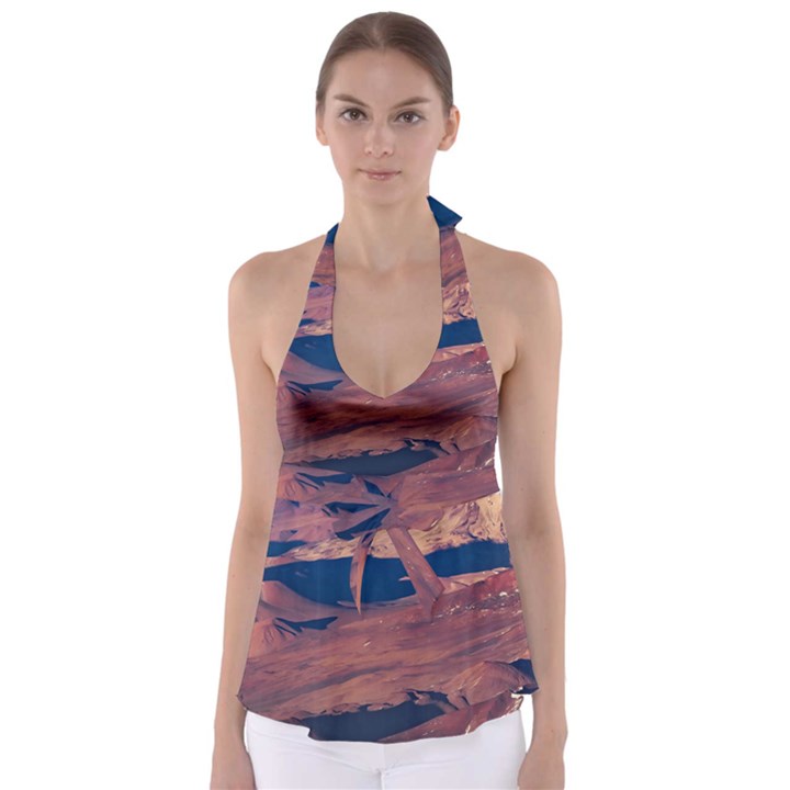 Atacama Desert Aerial View Babydoll Tankini Top