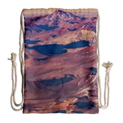 Atacama Desert Aerial View Drawstring Bag (large) by dflcprintsclothing