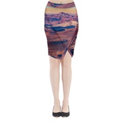 Atacama Desert Aerial View Midi Wrap Pencil Skirt by dflcprintsclothing