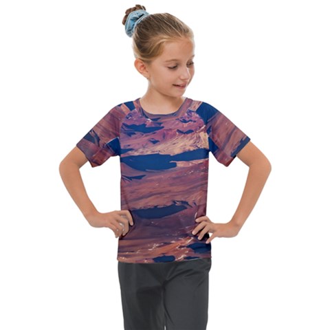 Atacama Desert Aerial View Kids  Mesh Piece Tee by dflcprintsclothing