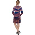 Atacama Desert Aerial View Long Sleeve Hoodie Dress View2