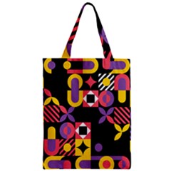 Summer Mosaic Print Zipper Classic Tote Bag by designsbymallika