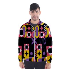 Summer Mosaic Print Men s Windbreaker