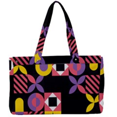 Summer Mosaic Print Canvas Work Bag by designsbymallika