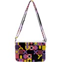 Summer Mosaic Print Double Gusset Crossbody Bag View1