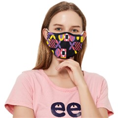 Summer Mosaic Print Fitted Cloth Face Mask (adult)