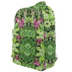 Emerald Patterns Classic Backpack by kaleidomarblingart