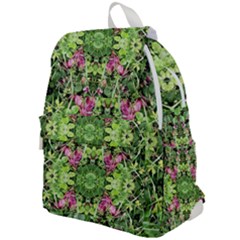 Emerald Patterns Top Flap Backpack by kaleidomarblingart