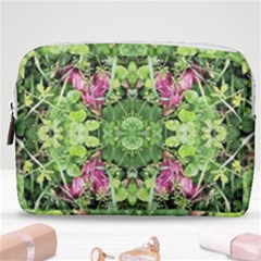 Emerald Patterns Make Up Pouch (medium) by kaleidomarblingart