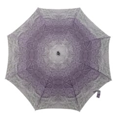 Artwork Lilac Repeats Hook Handle Umbrellas (medium) by kaleidomarblingart