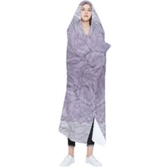 Artwork Lilac Repeats Wearable Blanket by kaleidomarblingart