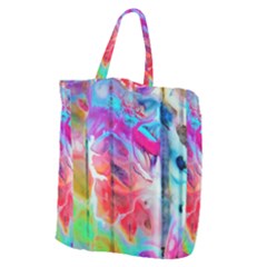 Fluorescent Giant Grocery Tote by kaleidomarblingart