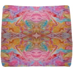 Monsoon Repeats Seat Cushion by kaleidomarblingart