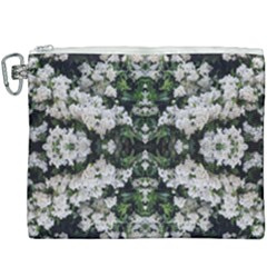 White Bush Repeats Canvas Cosmetic Bag (xxxl)