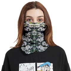 White Bush Repeats Face Covering Bandana (two Sides)