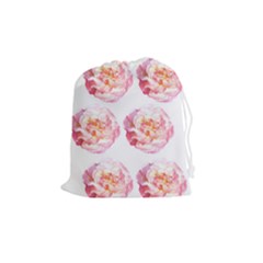 Roses Repeats I Drawstring Pouch (medium) by kaleidomarblingart