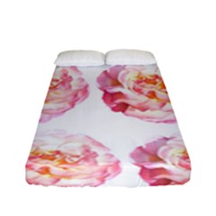 Roses Repeats I Fitted Sheet (full/ Double Size) by kaleidomarblingart