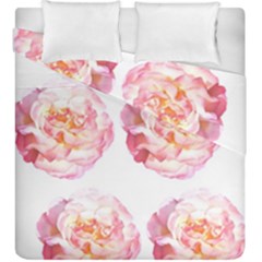 Roses Repeats I Duvet Cover Double Side (king Size) by kaleidomarblingart