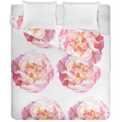 Roses Repeats I Duvet Cover Double Side (california King Size) by kaleidomarblingart