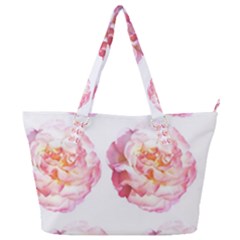 Roses Repeats I Full Print Shoulder Bag by kaleidomarblingart