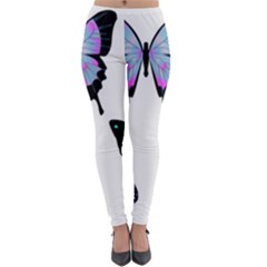 3 Butterflies Lightweight Velour Leggings by SomethingForEveryone