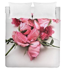 Scattered Roses Duvet Cover Double Side (queen Size) by kaleidomarblingart