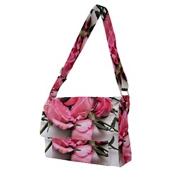 Scattered roses Full Print Messenger Bag (M)