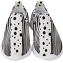 Stripes Black White Pattern Kids  Slip On Sneakers View1