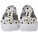 Stripes Black White Pattern Kids  Slip On Sneakers View4