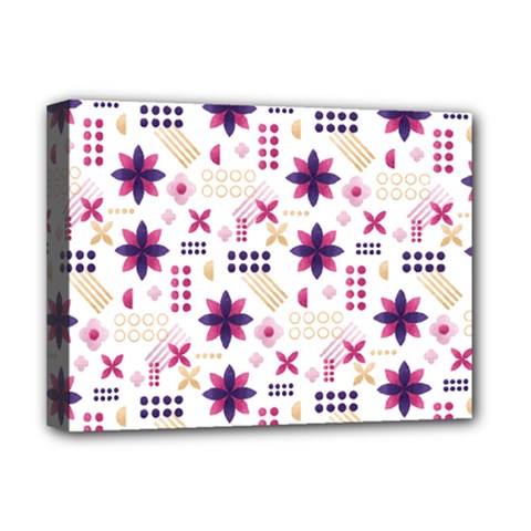 Minimal Floral Pattern Deluxe Canvas 16  X 12  (stretched)  by designsbymallika