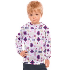 Minimal Floral Pattern Kids  Hooded Pullover by designsbymallika