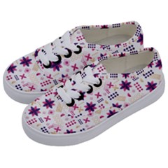 Minimal Floral Pattern Kids  Classic Low Top Sneakers by designsbymallika