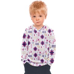 Minimal Floral Pattern Kids  Overhead Hoodie