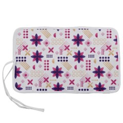 Minimal Floral Pattern Pen Storage Case (l) by designsbymallika