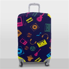 Seamless Musical Pattern Luggage Cover (small) by designsbymallika