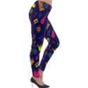 Seamless Musical Pattern Lightweight Velour Leggings View4