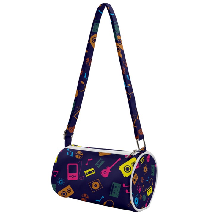 Seamless Musical Pattern Mini Cylinder Bag