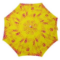 Floral Abstract Pattern Straight Umbrellas by designsbymallika