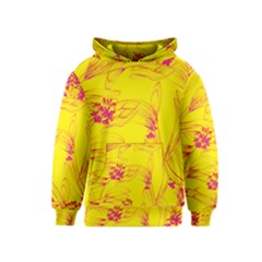 Floral Abstract Pattern Kids  Pullover Hoodie