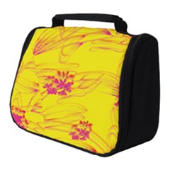 Floral Abstract Pattern Full Print Travel Pouch (small) by designsbymallika