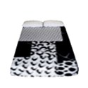 Black And White Pattern Fitted Sheet (Full/ Double Size) View1