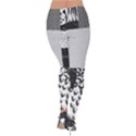 Black And White Pattern Velvet Leggings View2