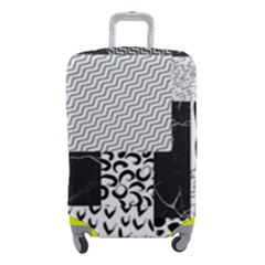 Black And White Pattern Luggage Cover (small) by designsbymallika