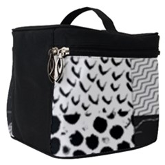 Black And White Pattern Make Up Travel Bag (small) by designsbymallika