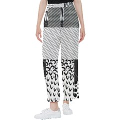 Black And White Pattern Women s Pants  by designsbymallika