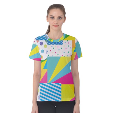 Geometric Pattern Women s Cotton Tee by designsbymallika