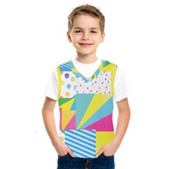 Geometric Pattern Kids  Basketball Tank Top by designsbymallika