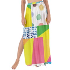 Geometric Pattern Maxi Chiffon Tie-up Sarong