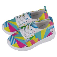 Geometric Pattern Kids  Lightweight Sports Shoes by designsbymallika