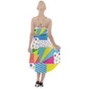 Geometric Pattern High-Low Halter Chiffon Dress  View2